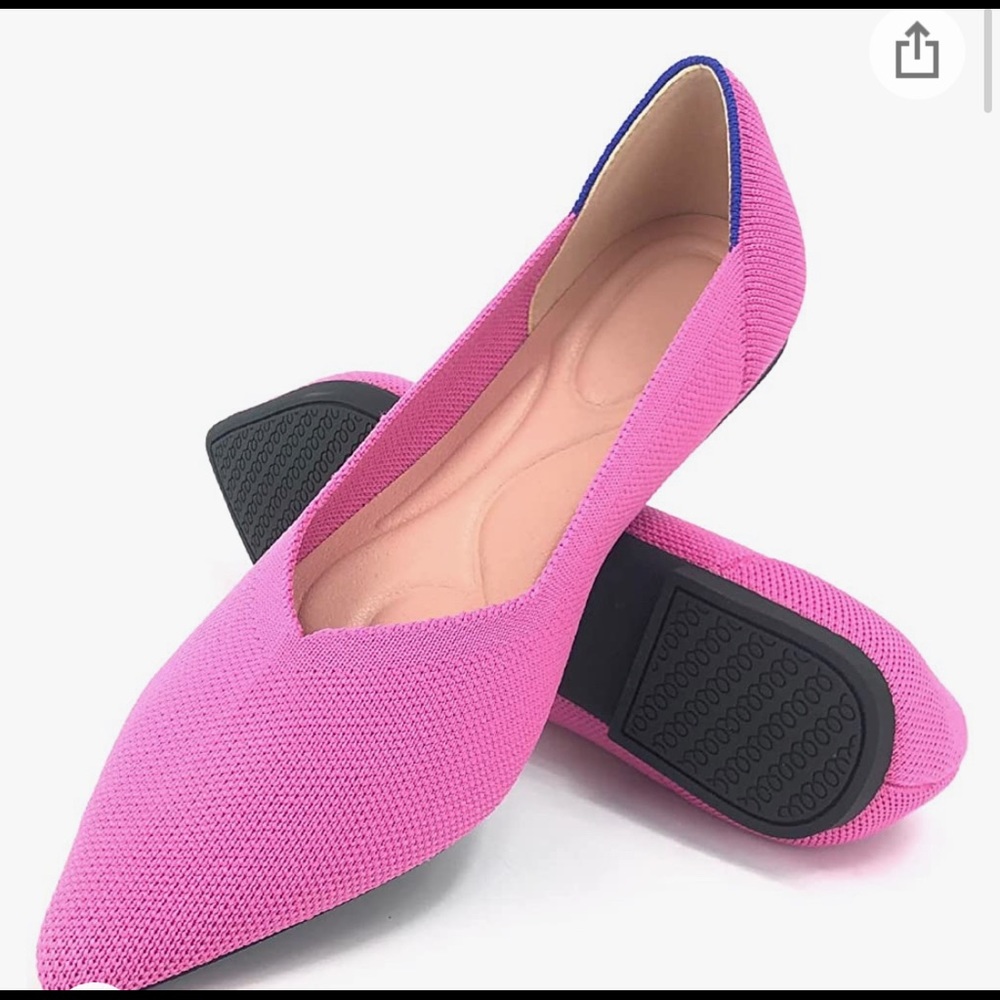 Pink pointed toe flats from Amazon 6.5 / 37